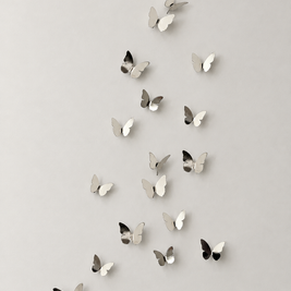 Fluttering Skies - Silver