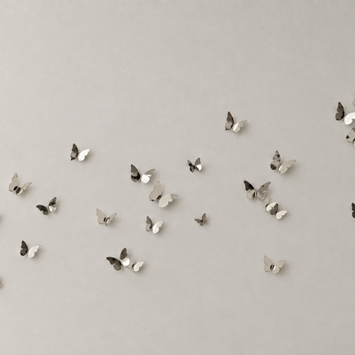 Fluttering Skies - Silver